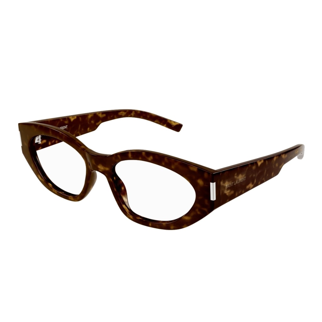 Shop Saint Laurent Sl 638 Opt 002 Glasses In Tartarugato