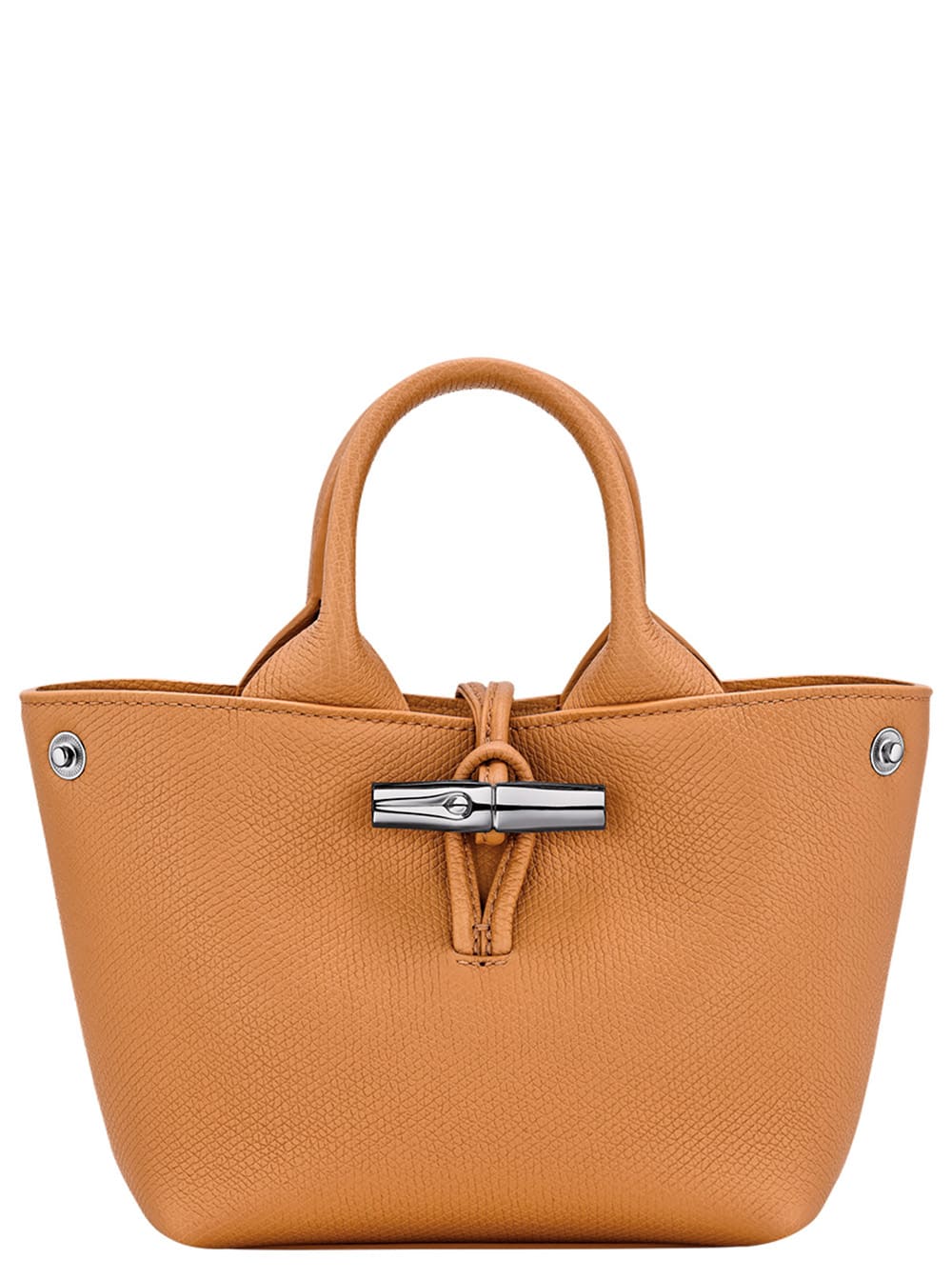 Longchamp 'le Roseau' Beige Handbag With Toggle Closure