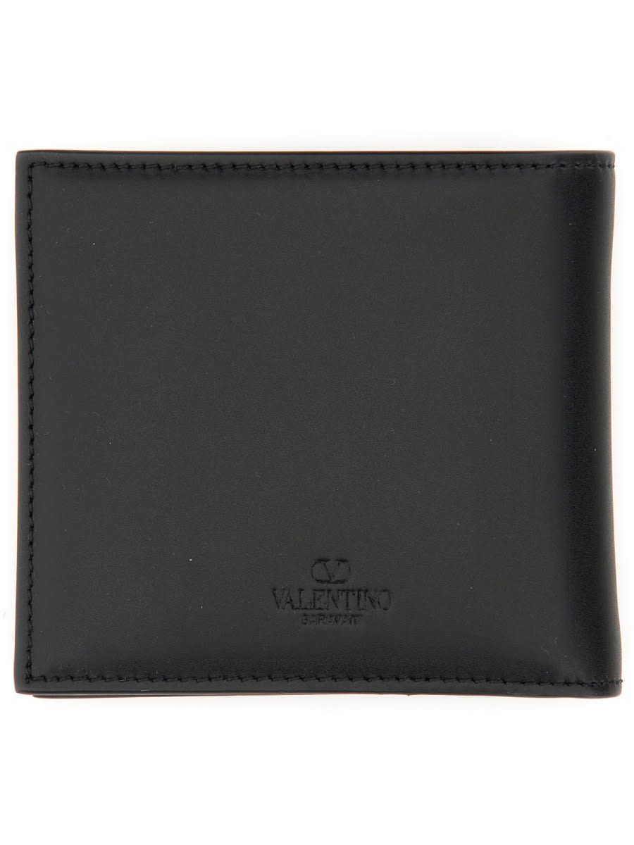 Shop Valentino Vltn Portfolio In Black