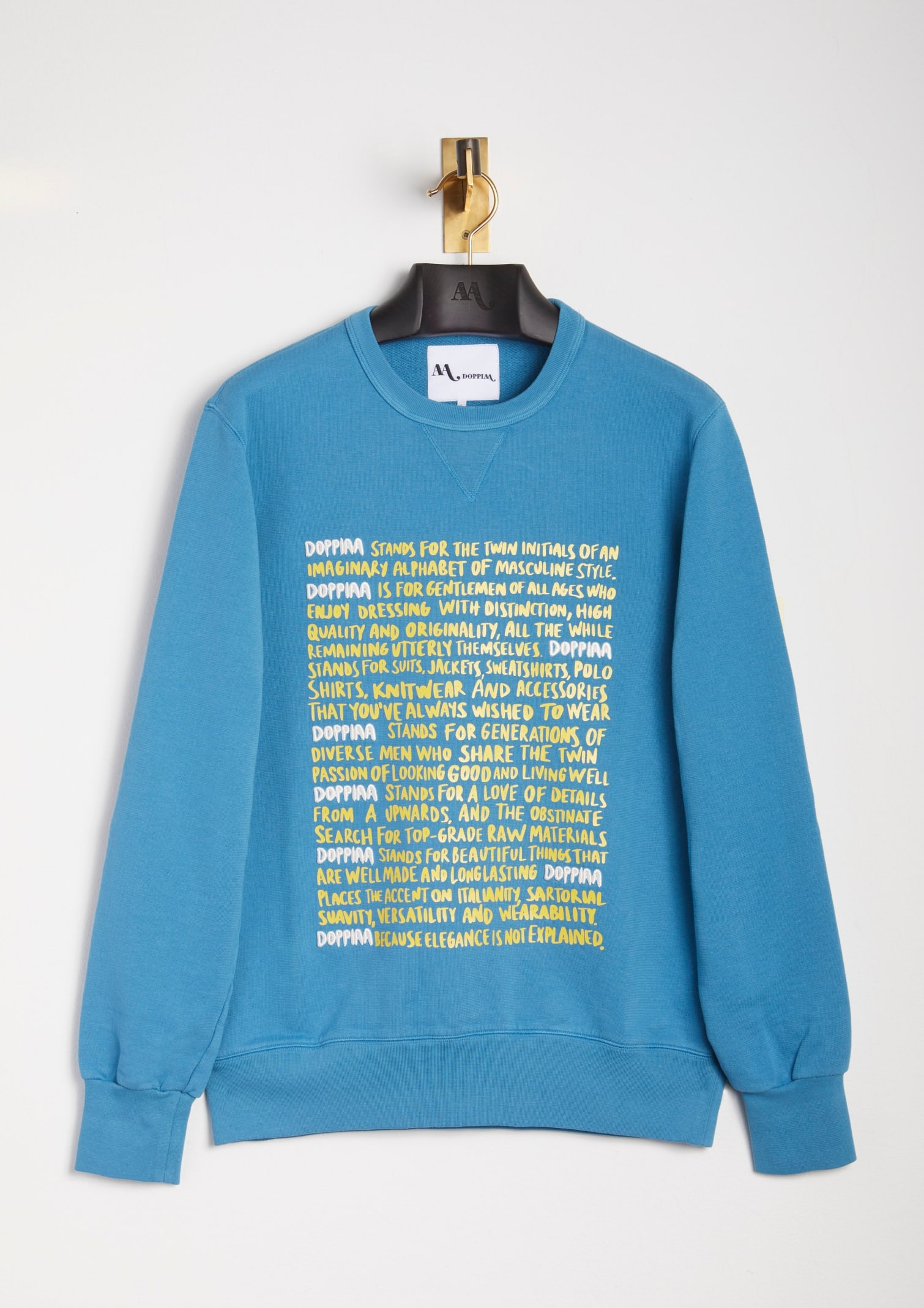 Shop Doppiaa Aacaste  Statement Crew Neck Sweatshirt