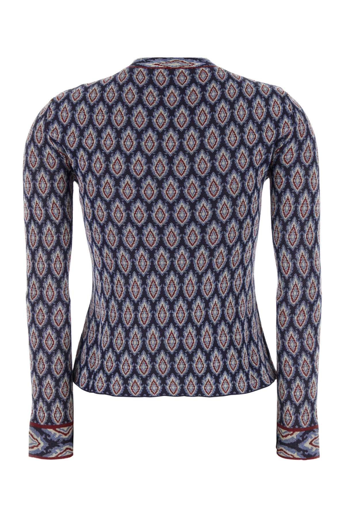 Shop Etro Embroidered Viscose Blend Cardigan In S9000