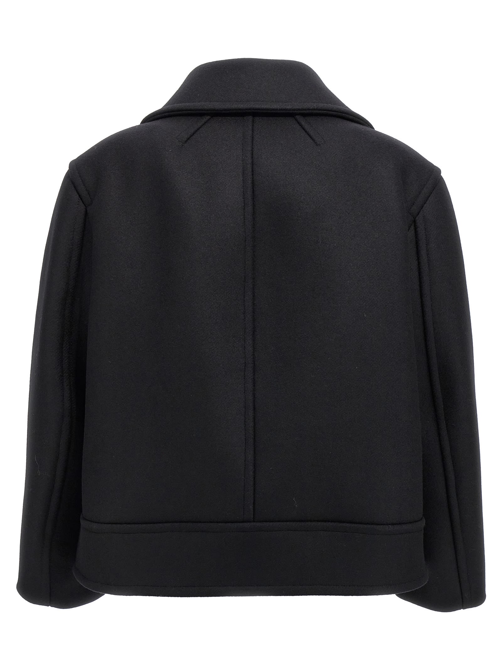 SAINT LAURENT OVERSIZED CABAN COAT 