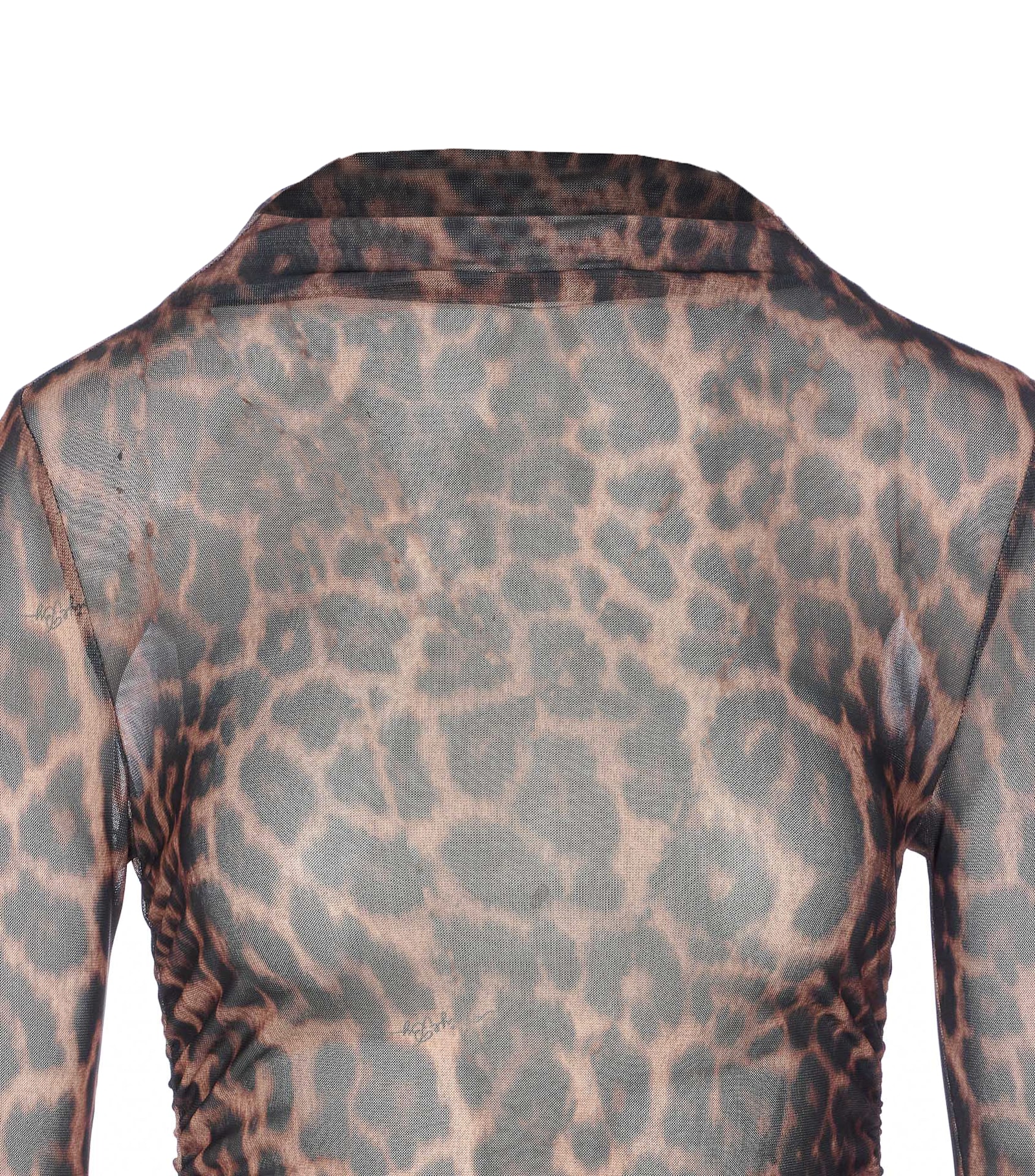 Aniye By Animal-print High-neck Top In Brown