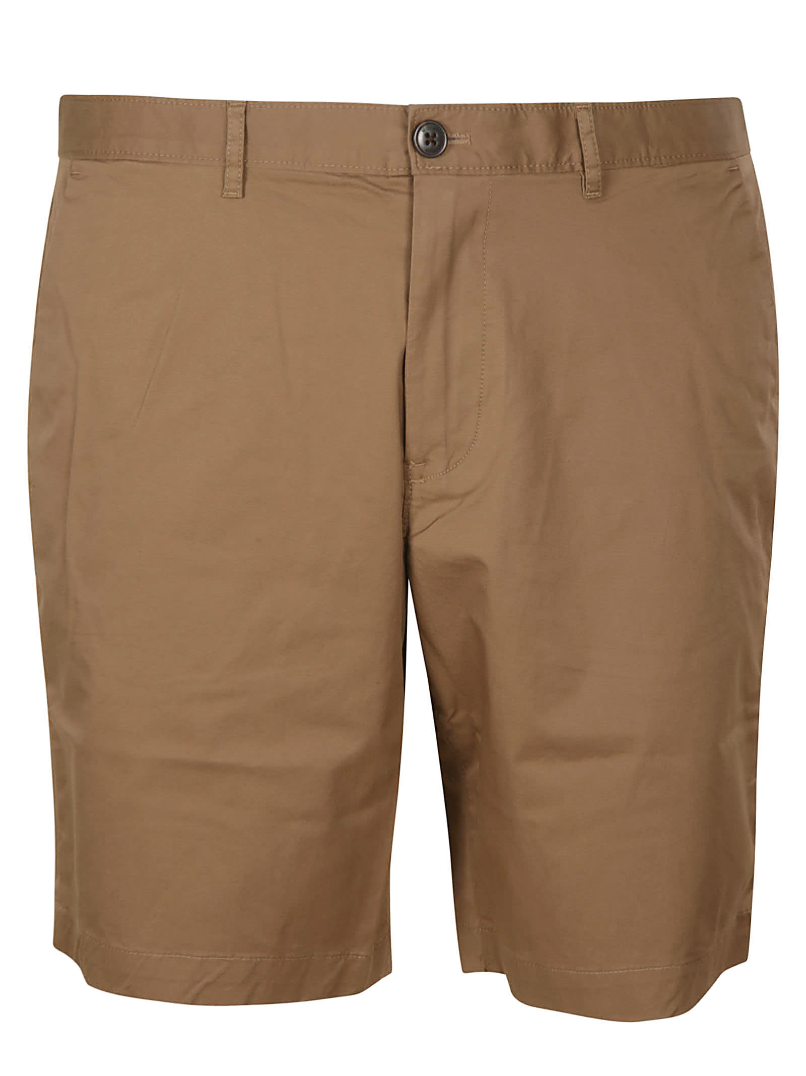 Shop Michael Kors Rear Patched Plain Shorts In Kaki