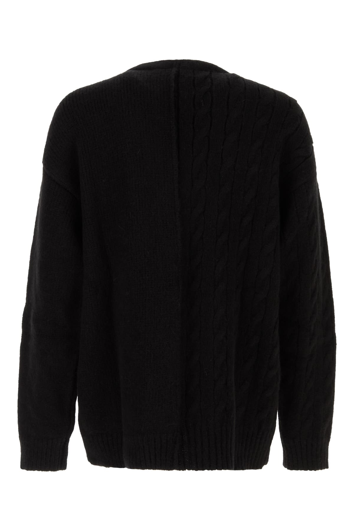 Vetements Black Fancy Button Cardigan In Black