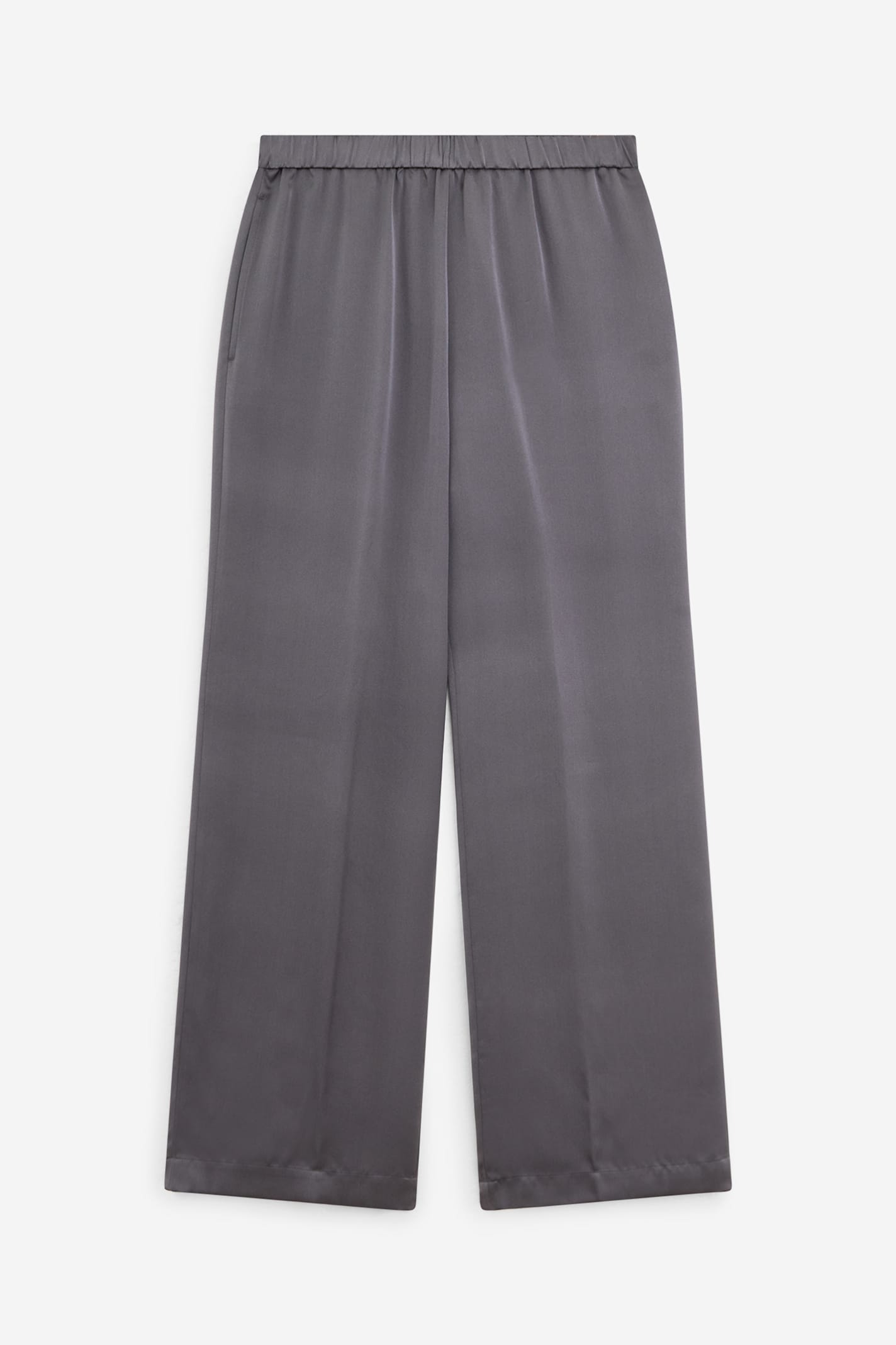 Aspesi Classic Tailored Grey Trousers With Straight Leg Cut In Gray