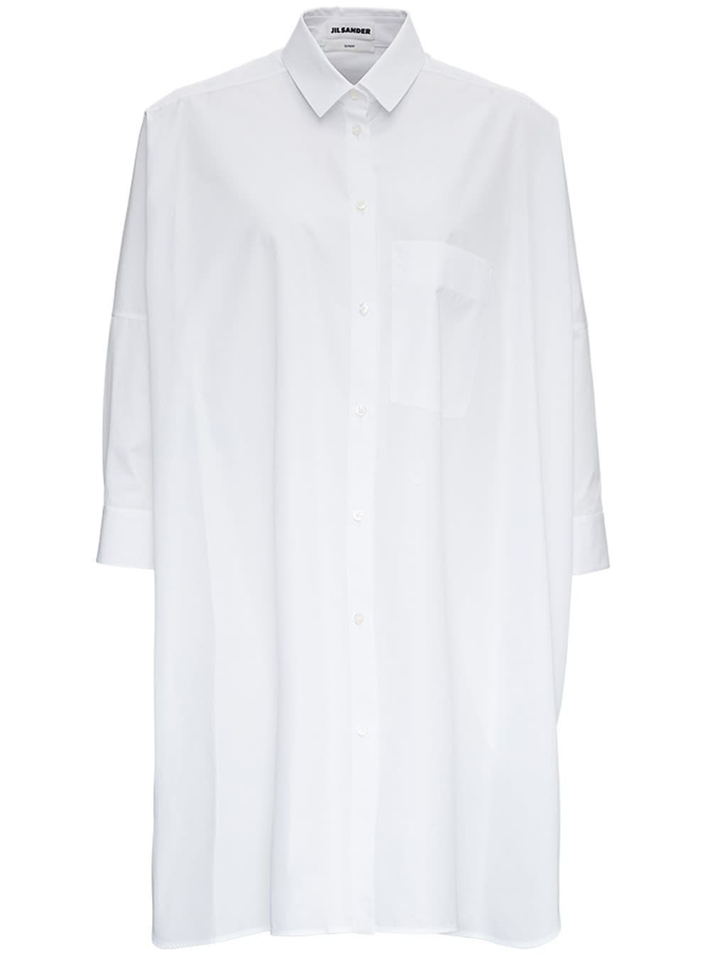 Jil Sander Oversize Cotton Poplin Shirt