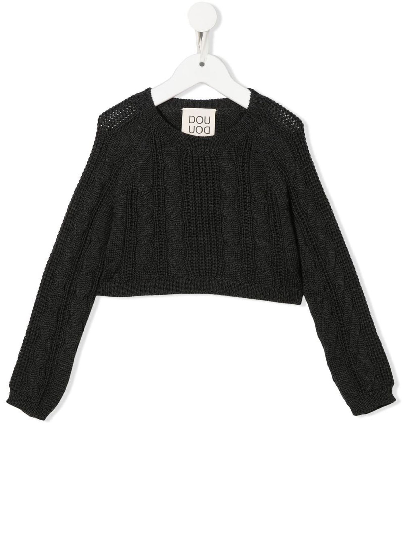 Douuod Grey Virgin Wool Jumper In Grigio