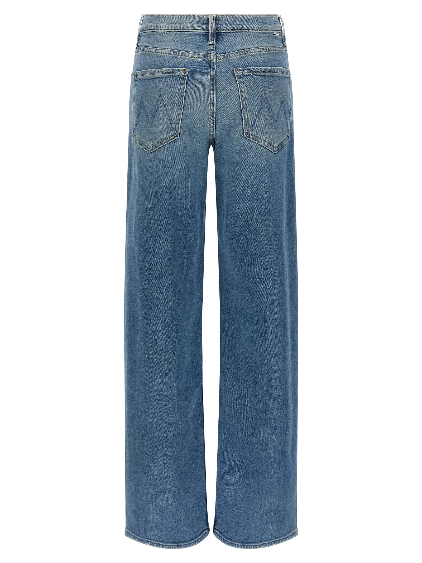 Mother The Spinner Zip Sneak Jeans In Blue