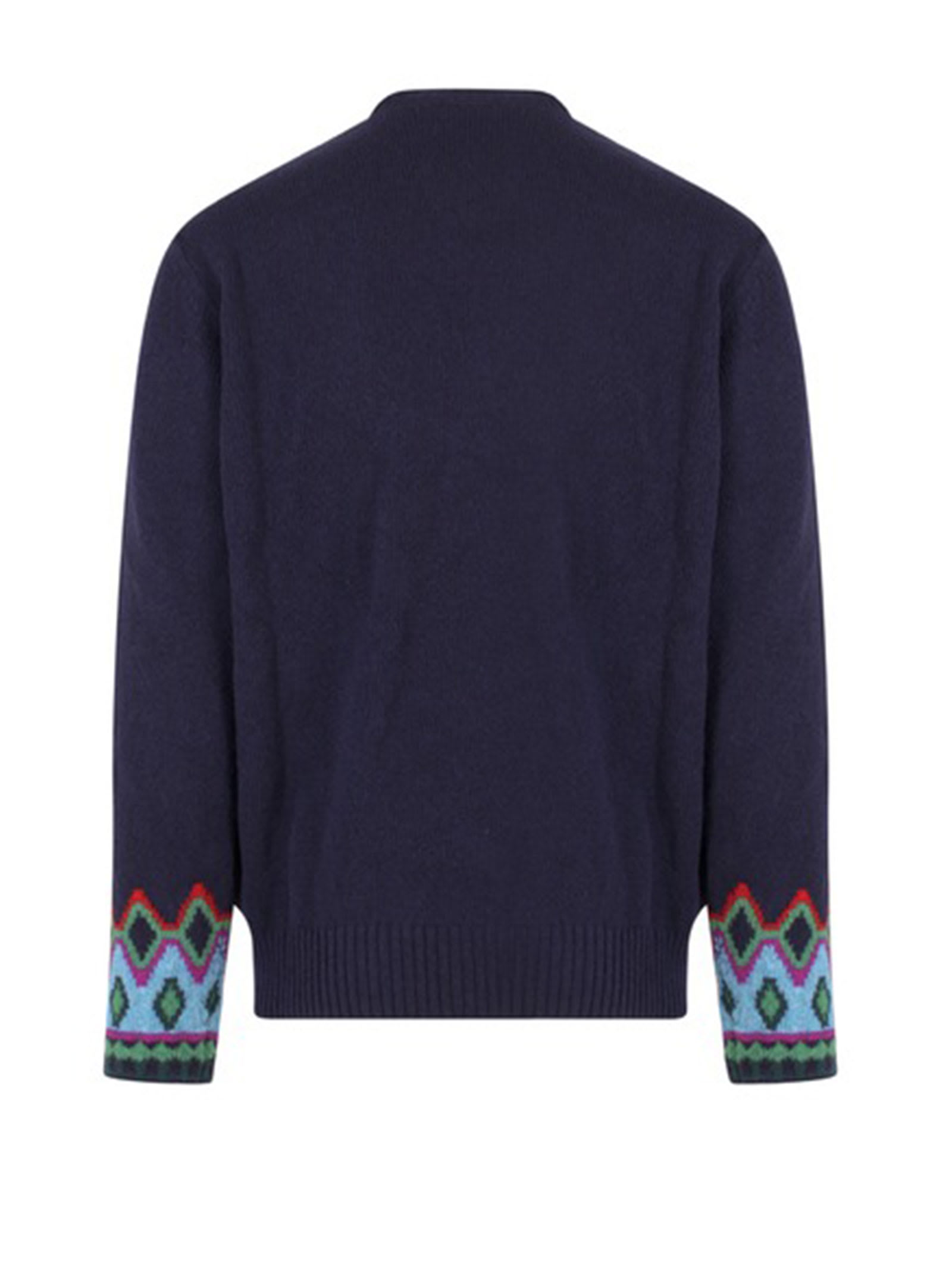 Shop Etro Crewneck Sweater With Embroidery