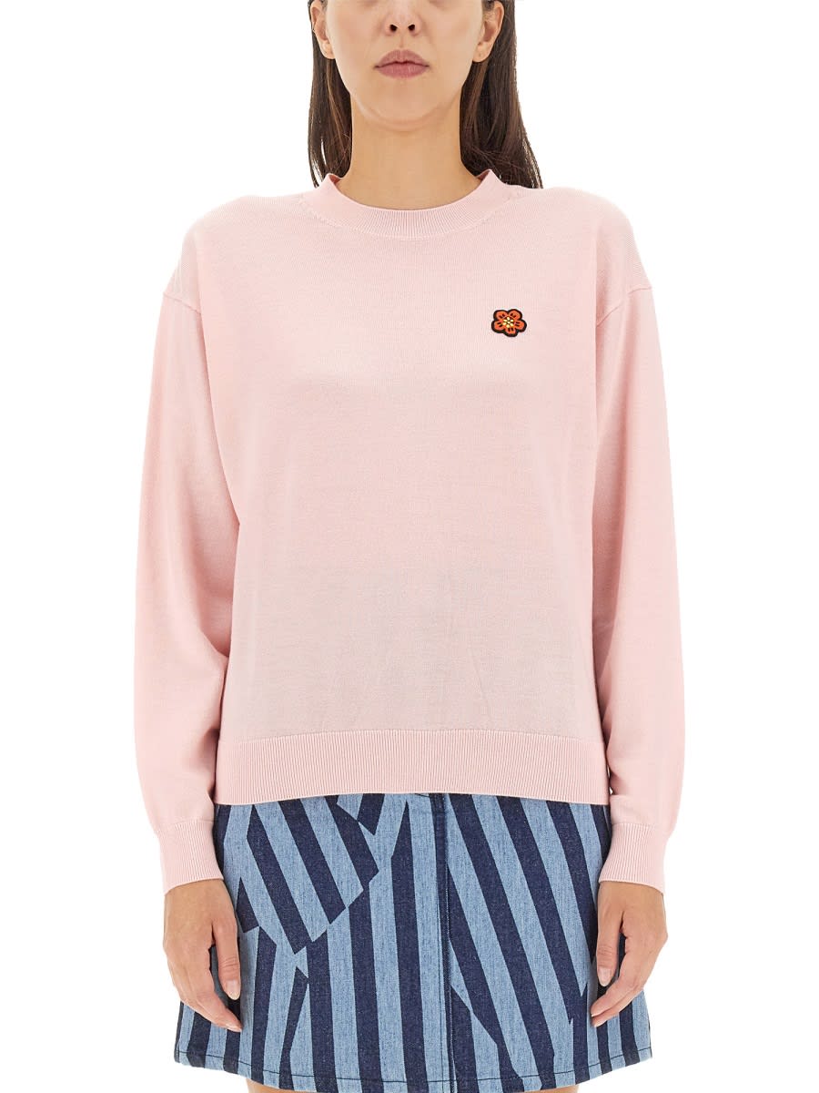 Shop Kenzo Jersey Boke Flower In Pink