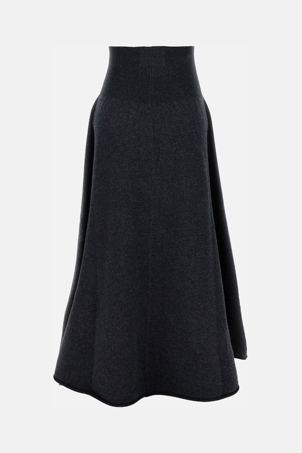Extreme Cashmere High-waist Midi Skirt In Black