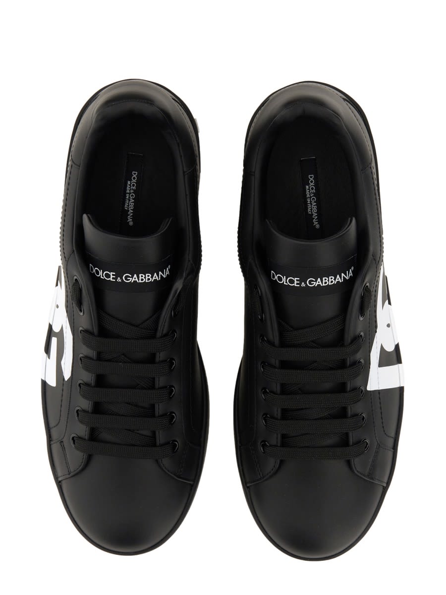 Shop Dolce & Gabbana Portofino Sneaker In Black