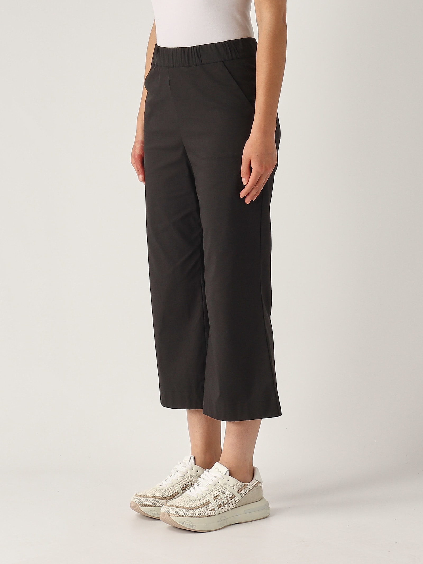 Gran Sasso Pantalone Trombetta Trousers In Black