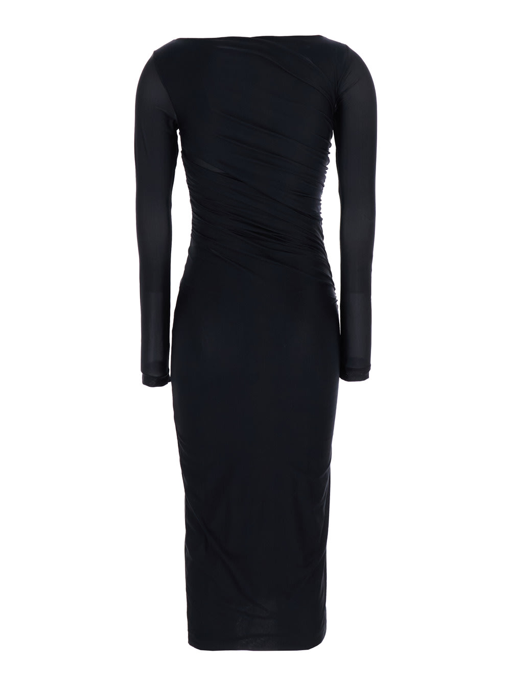 PINKO STRETCH JERSEY LONG DRESS