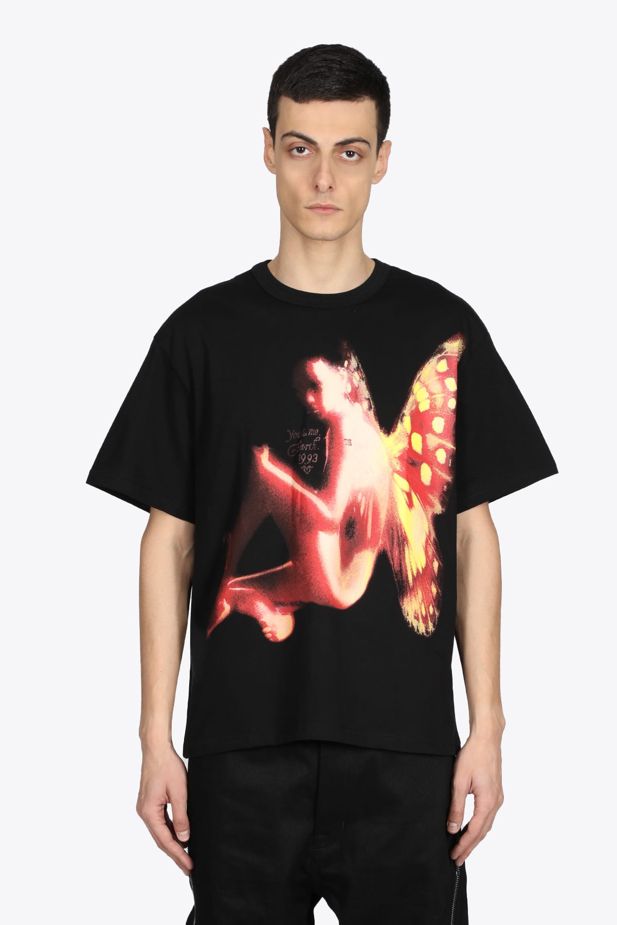 MISBHV Metamorphosis T-shirt Black cotton t-shirt with butterfly-woman print - Metamorphosis t-shirt