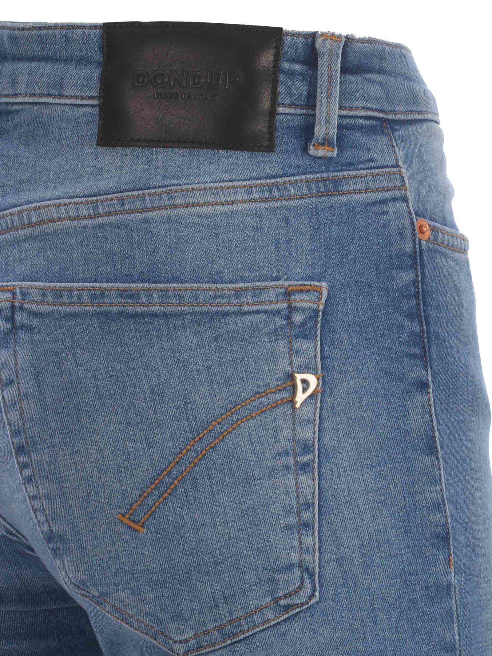 Shop Dondup Jeans  Iris Made Of Denim In Denim Azzurro