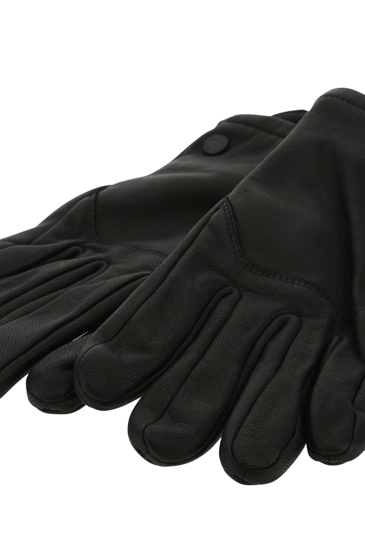 Canada Goose Black Leather Workman Gloves In 61