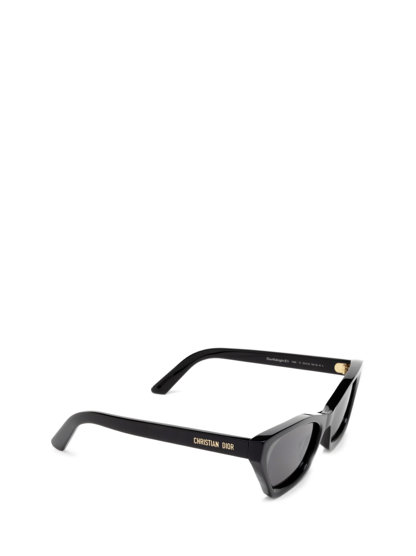 Shop Dior Midnight B1i Black Sunglasses In 01a - Black