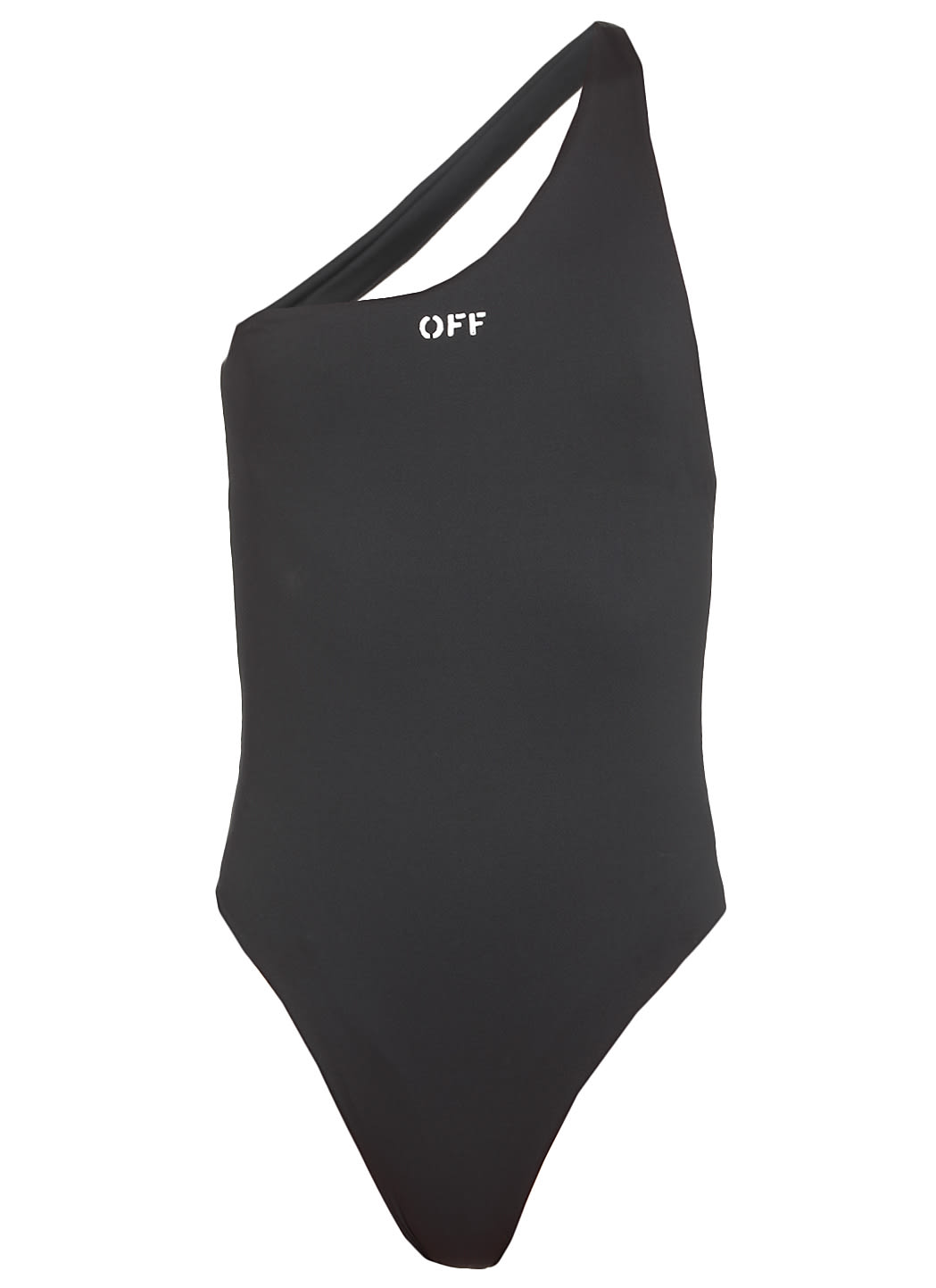 Off-White One Shoulder Swimsuit