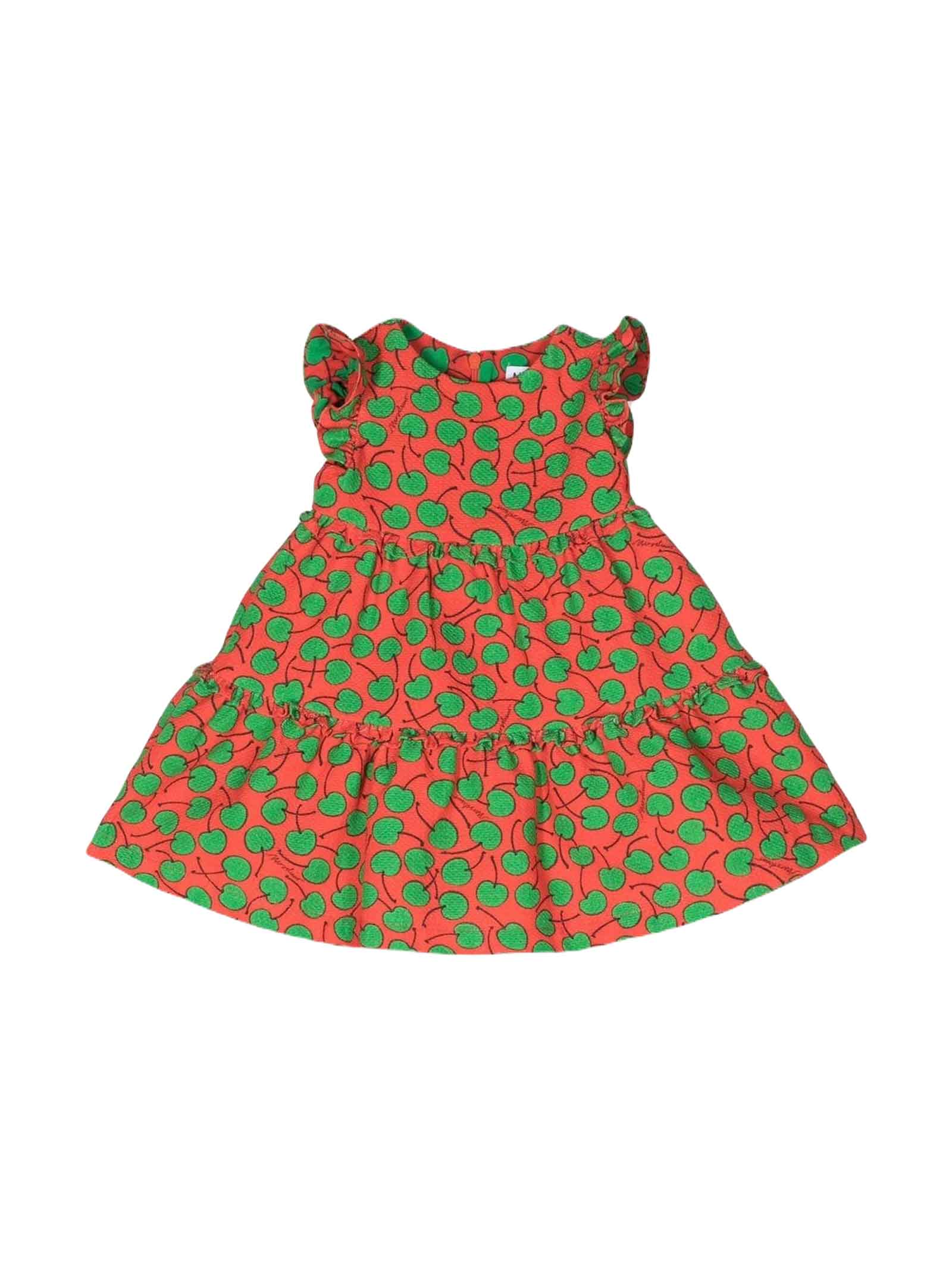 Moschino Red/green Dress Baby Girl