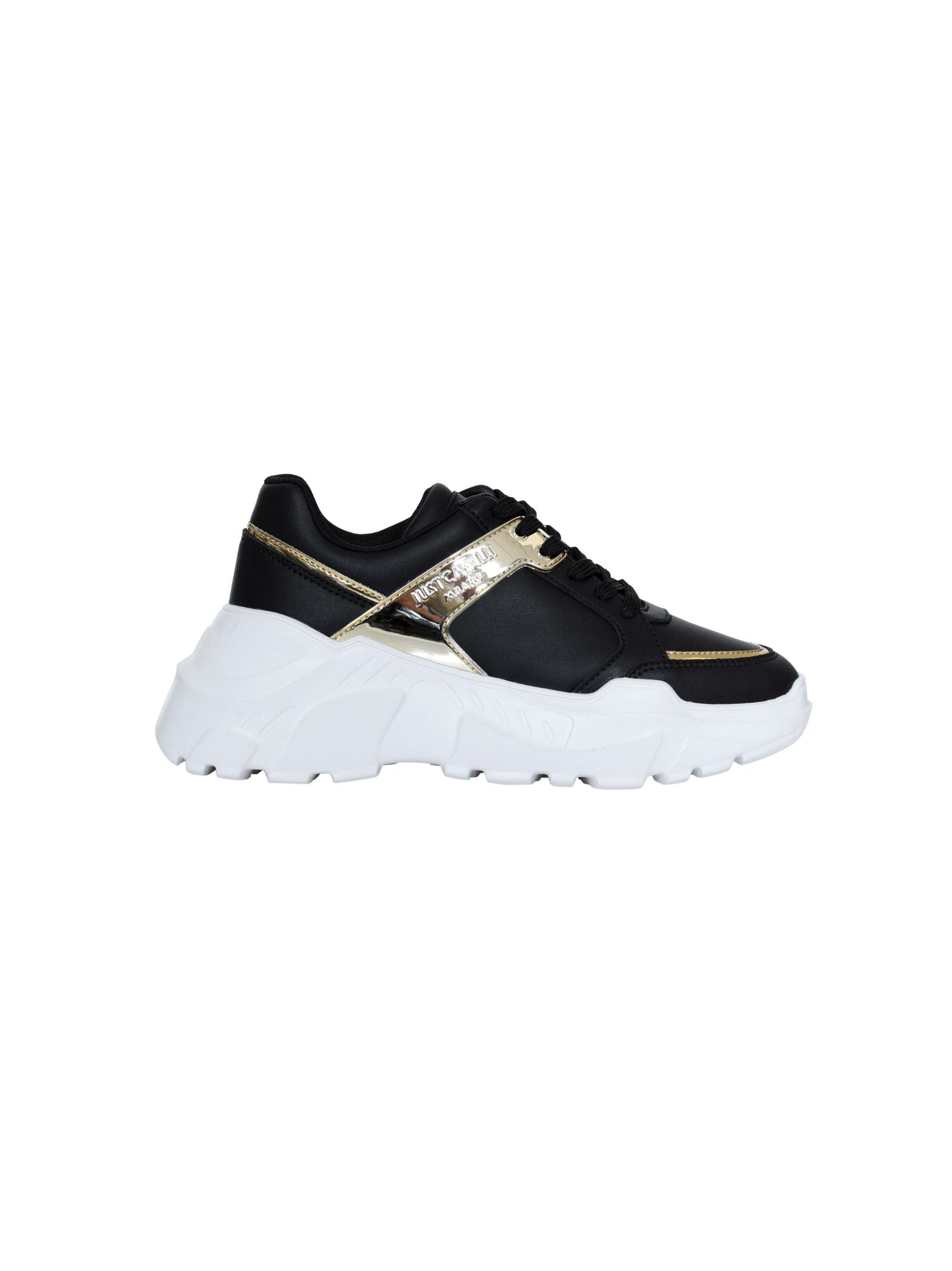 Shop Just Cavalli Sneakers In Black