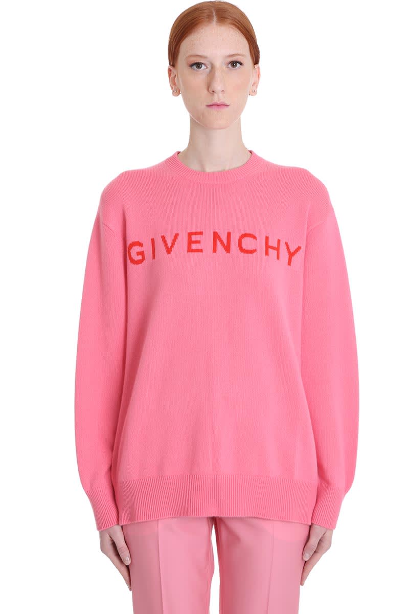 Givenchy Knitwear In Rose-pink Wool