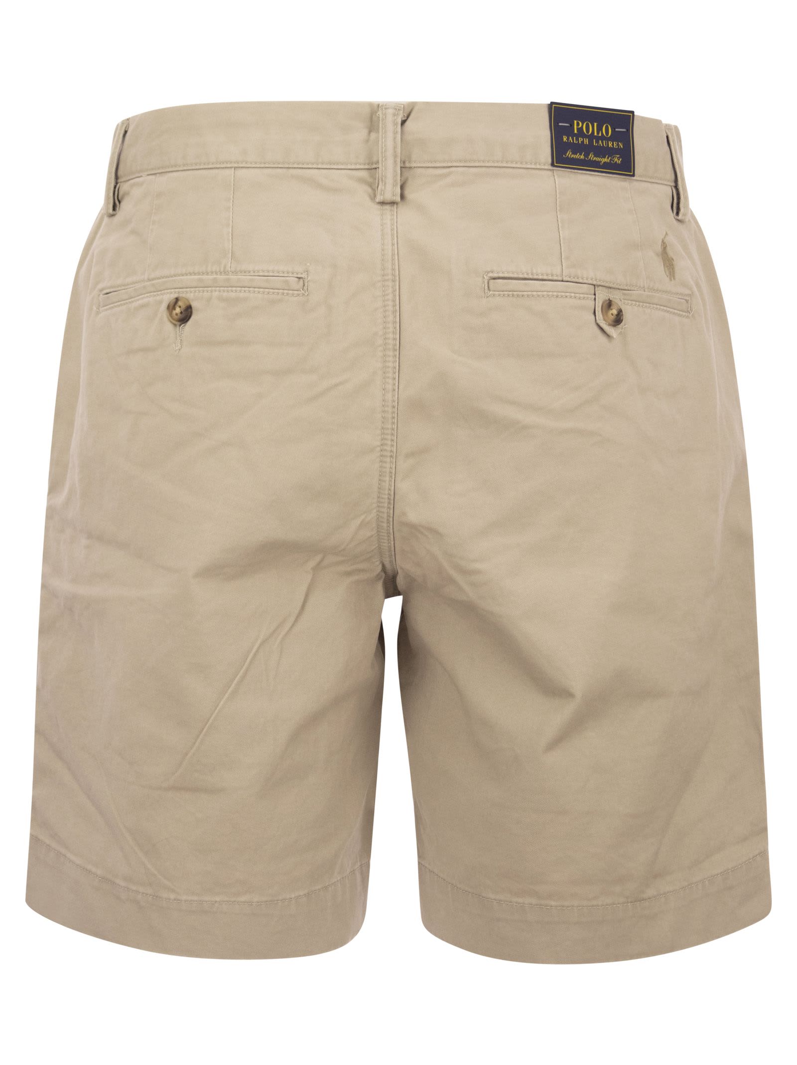 Shop Polo Ralph Lauren Stretch Classic Fit Chino Short In Beige