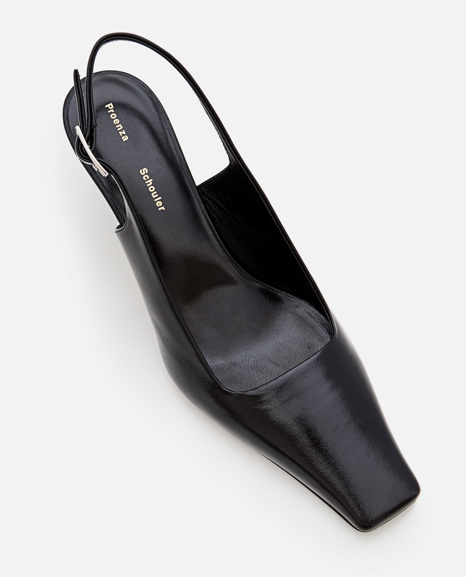 Shop Proenza Schouler Trap Slingback Pumps In Black