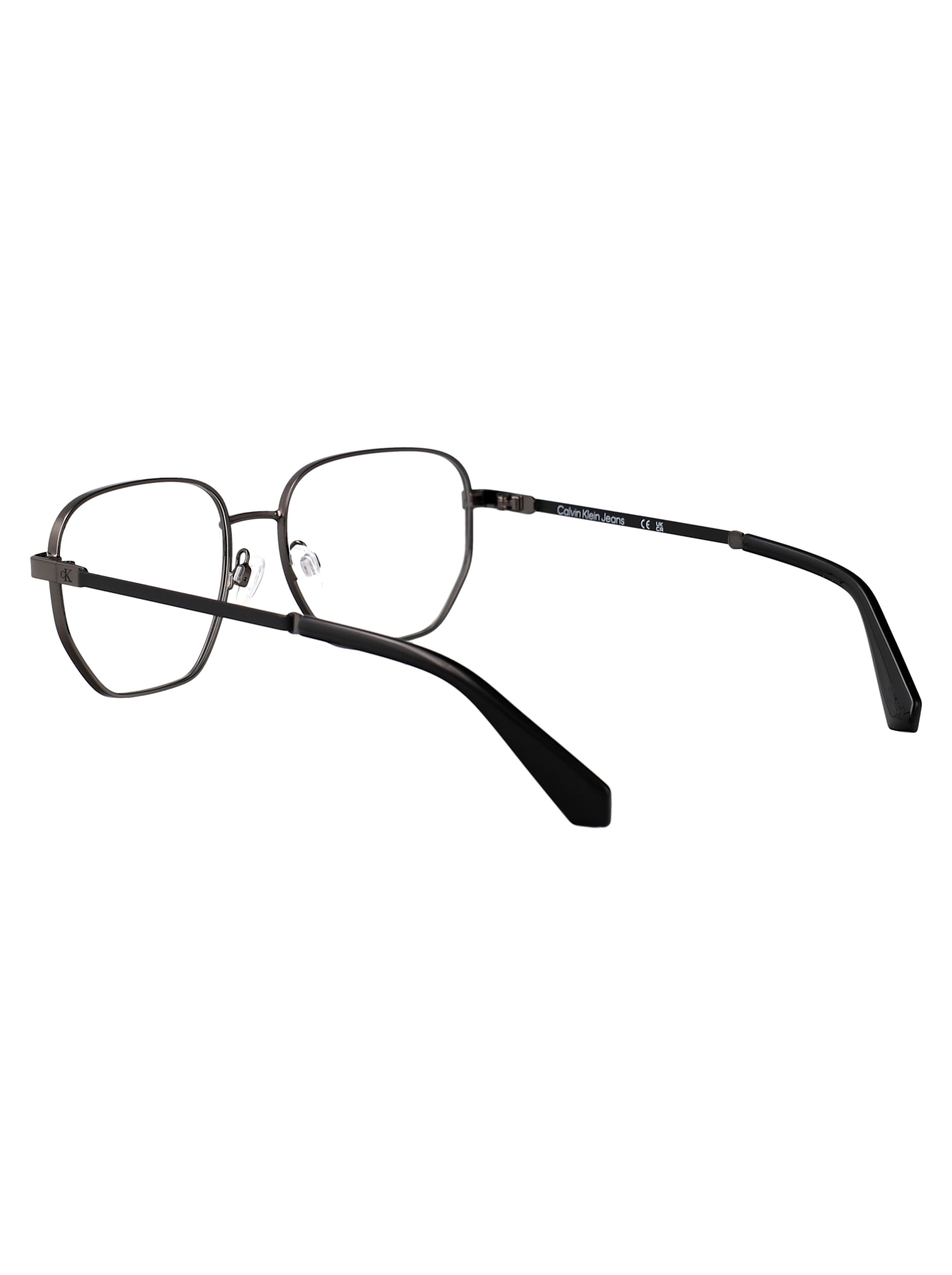 Calvin Klein Jeans Est.1978 Calvin Klein Jeans Dark Ruthenium Metal Glasses In Gray