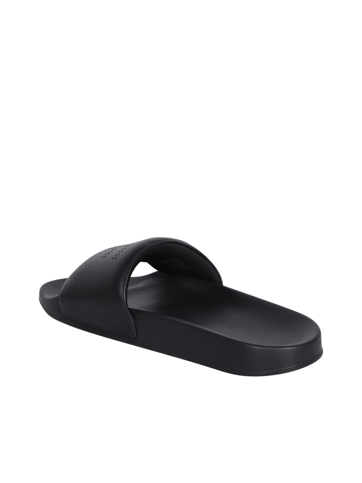 Shop Tom Ford Slides Leather Sandals In Black