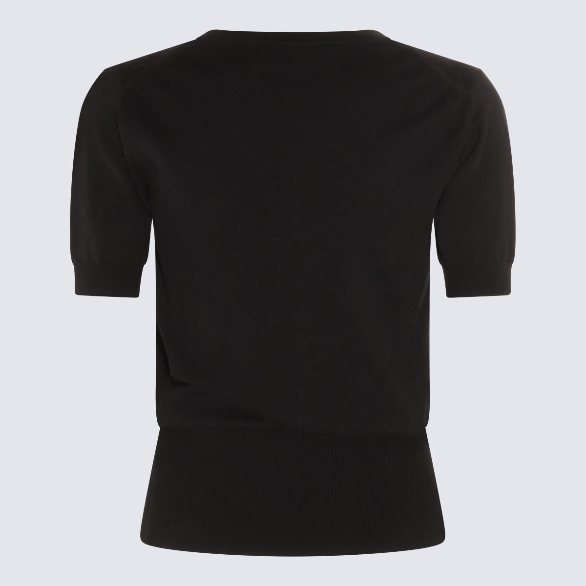 Shop Vivienne Westwood Black Silk-wool Blend Top