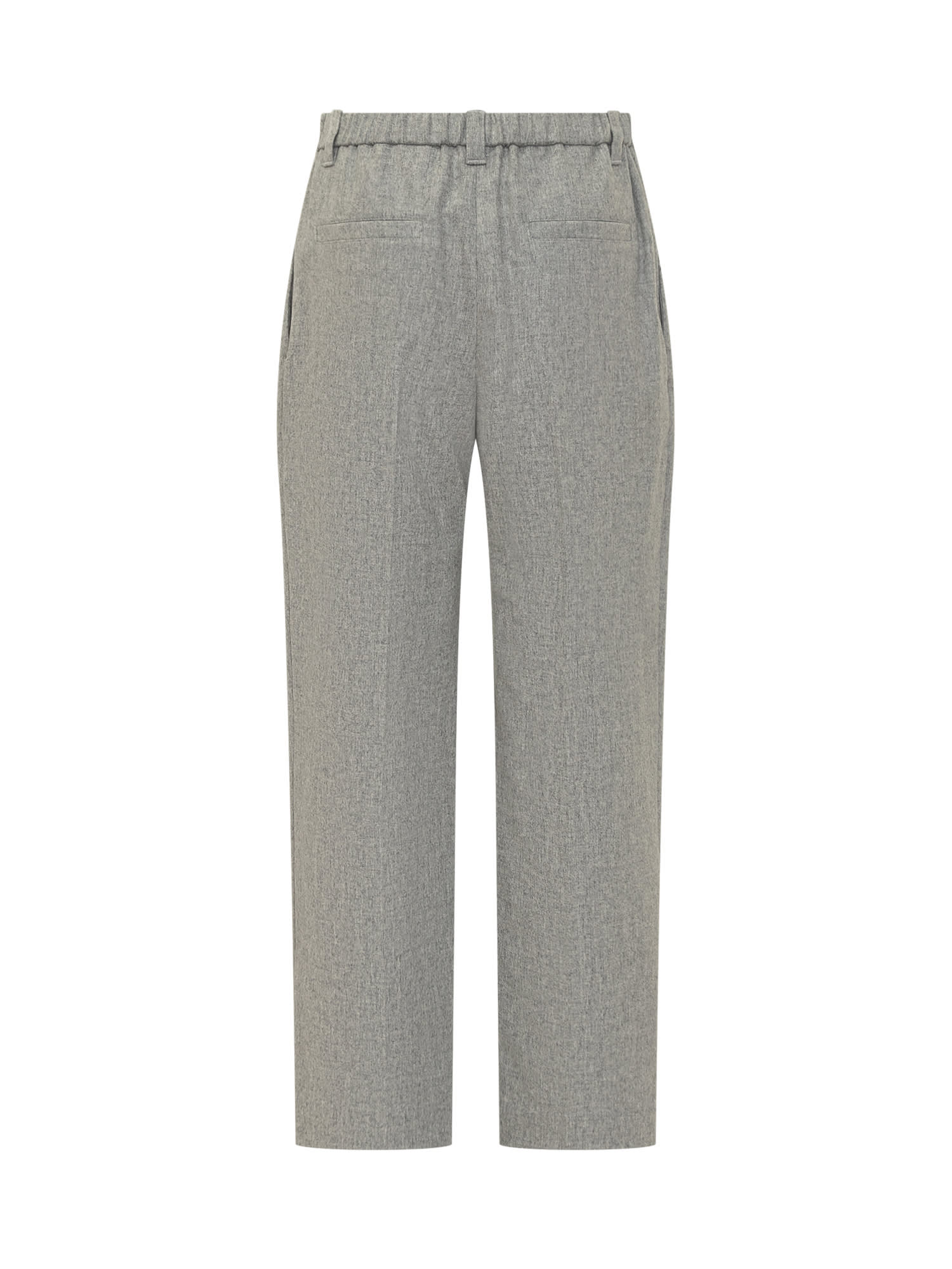 Shop Brunello Cucinelli Trousers In Grey