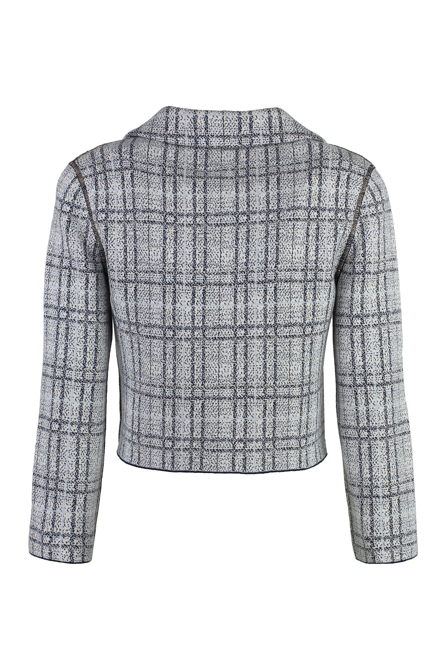 Alfieri & St.john Double Breasted Blazer In Multicolor