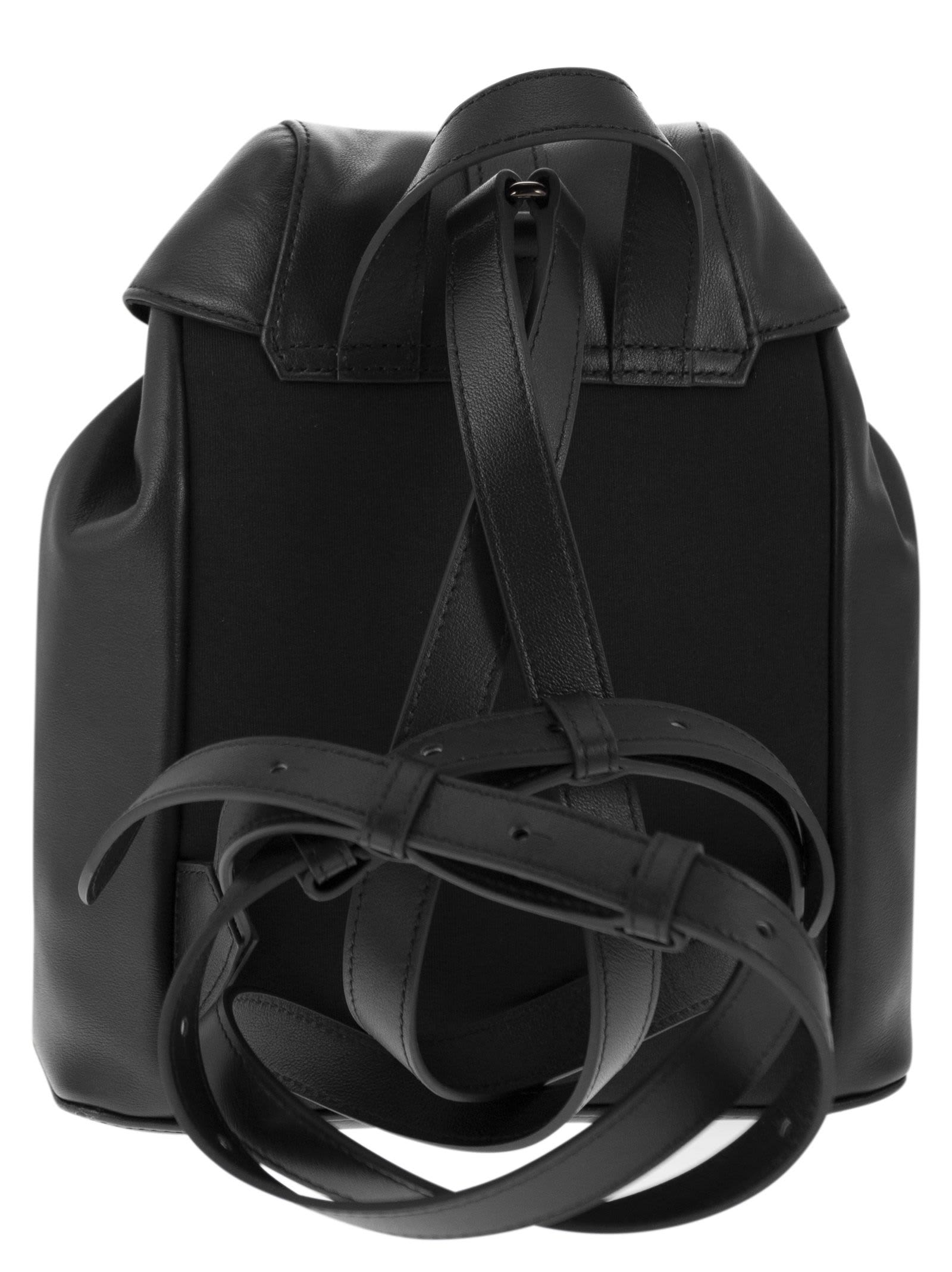Shop Furla Flow - Leather Backpack In Black