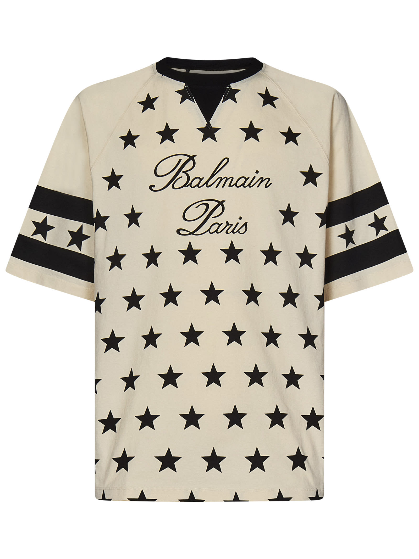 Shop Balmain Signature Star T-shirt