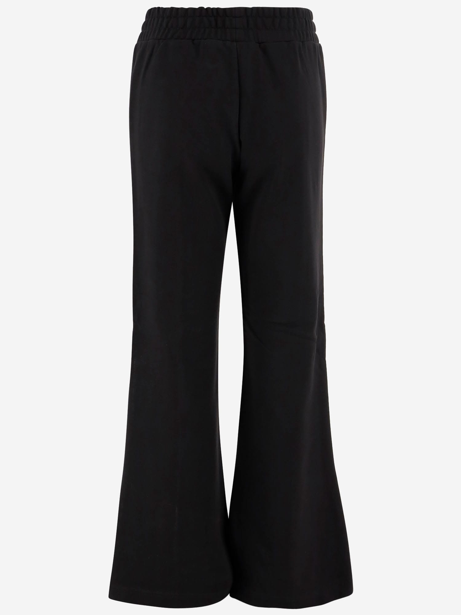 Pinko Logo Embroidered Flared Pants In Black