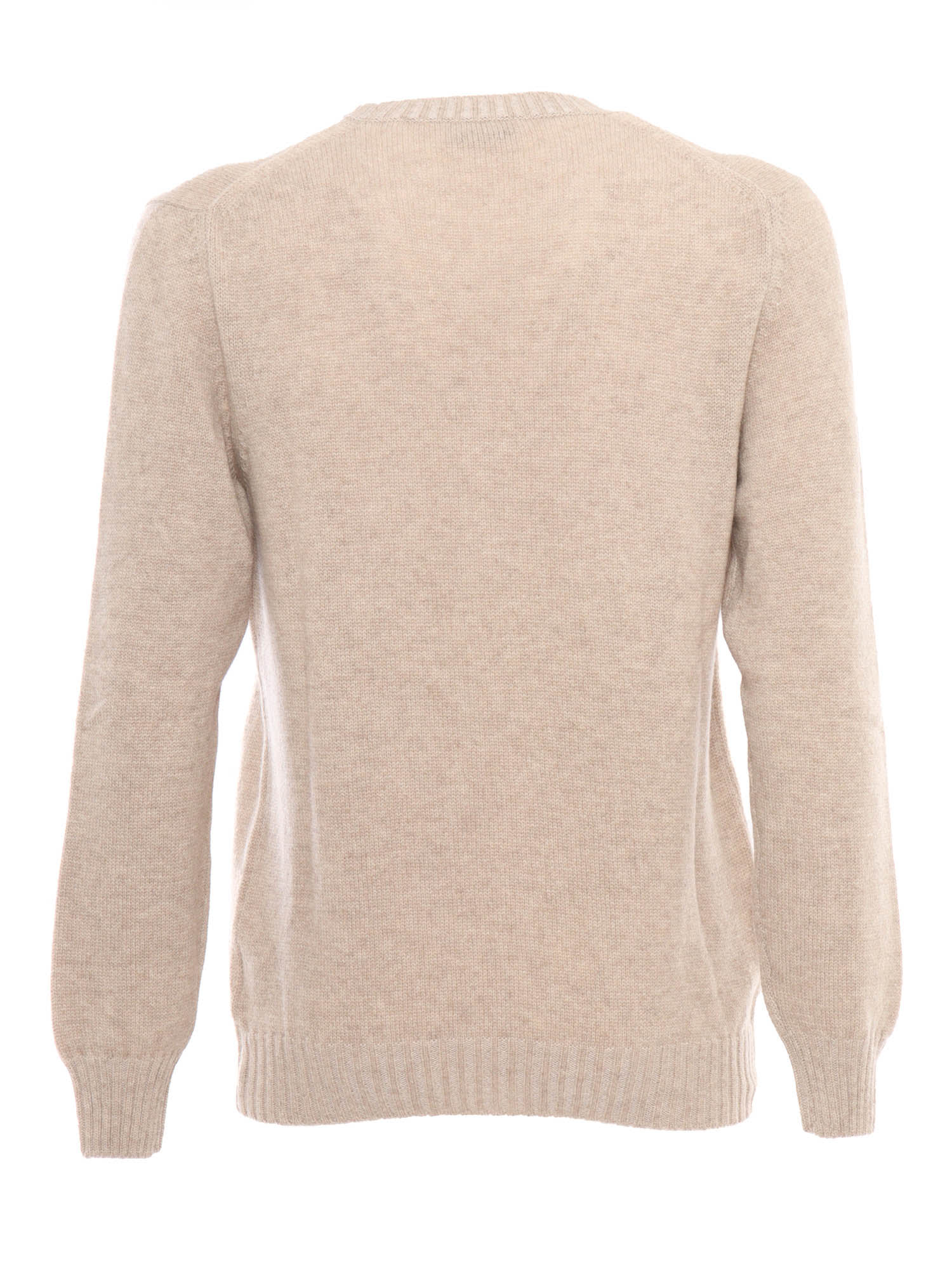 Shop Settefili Cashmere Vanis Round Neck Sweater In Beige