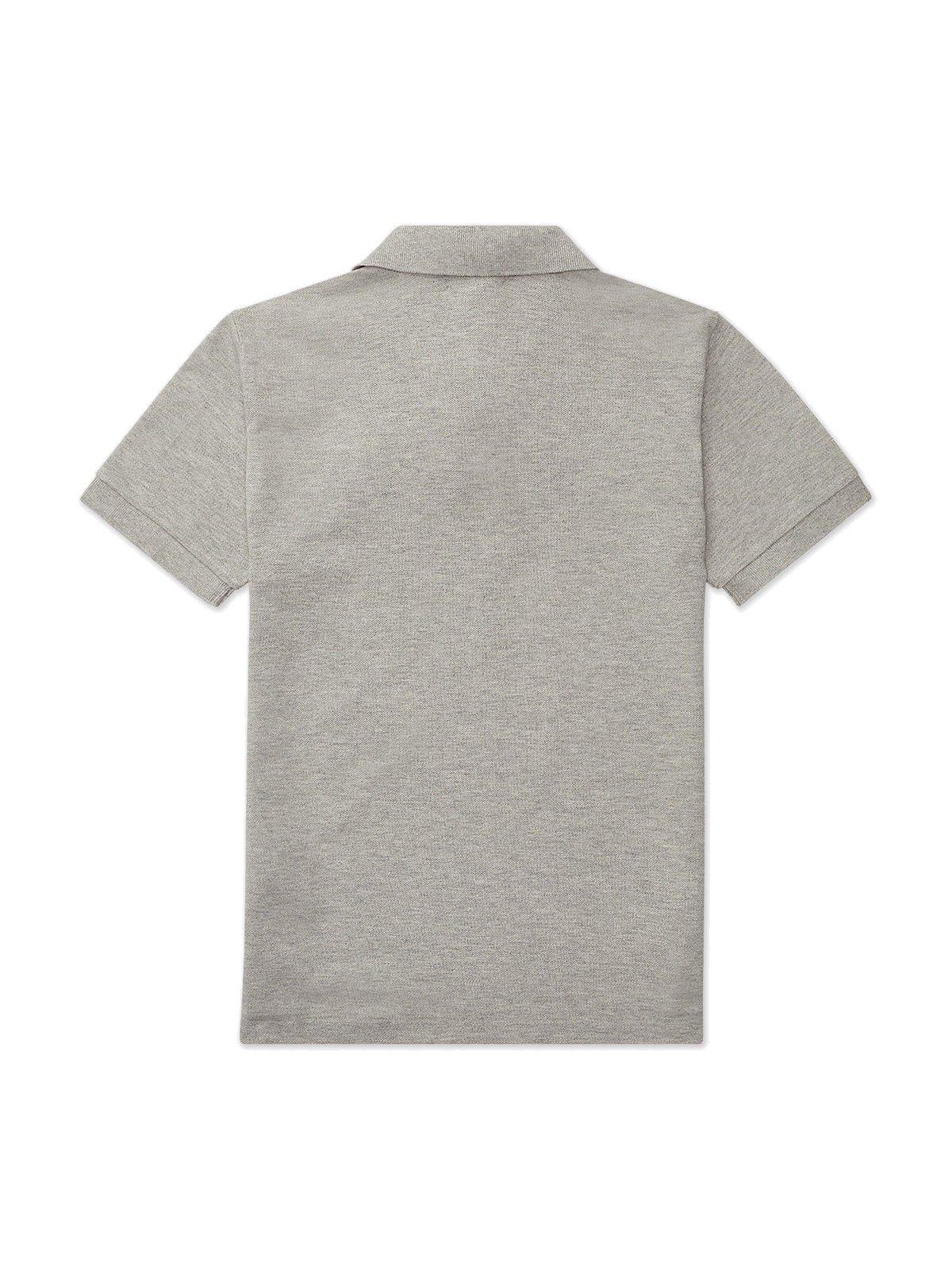 Polo Ralph Lauren Short-sleeve Logo Embroidery Polo Shirt In Grey