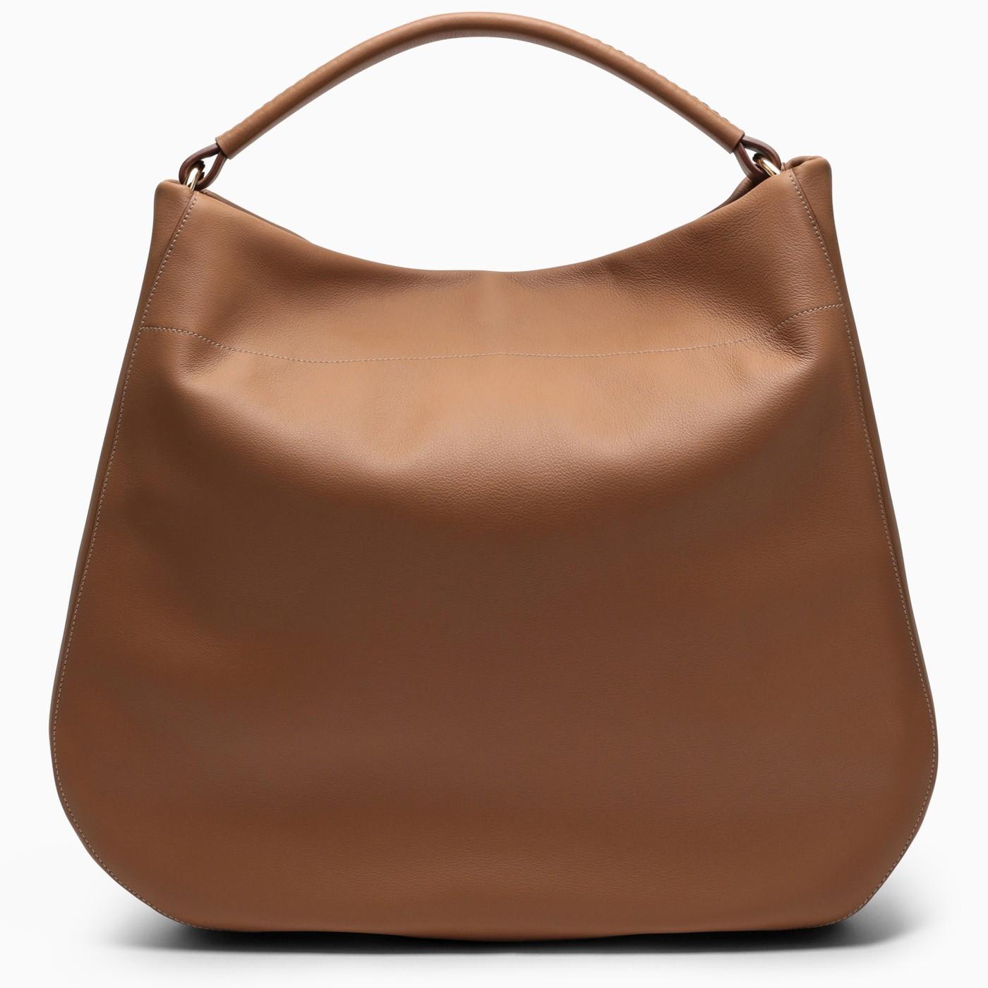 Shop Prada Large Caramel-coloured Leather Shoulder Bag In Caramel 0
