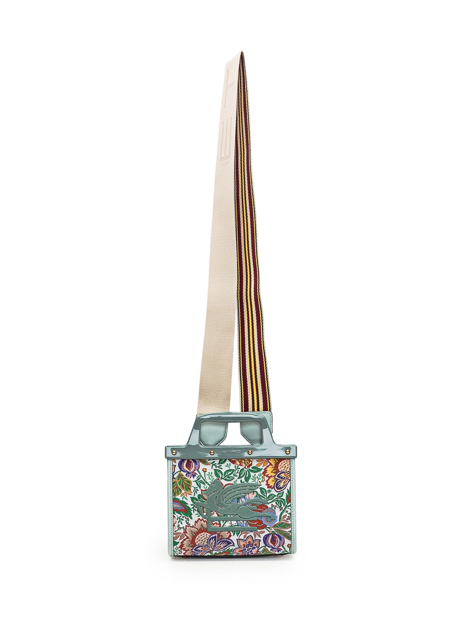 Shop Etro Small Love Trotter Bag In Multi Fdo Bianco