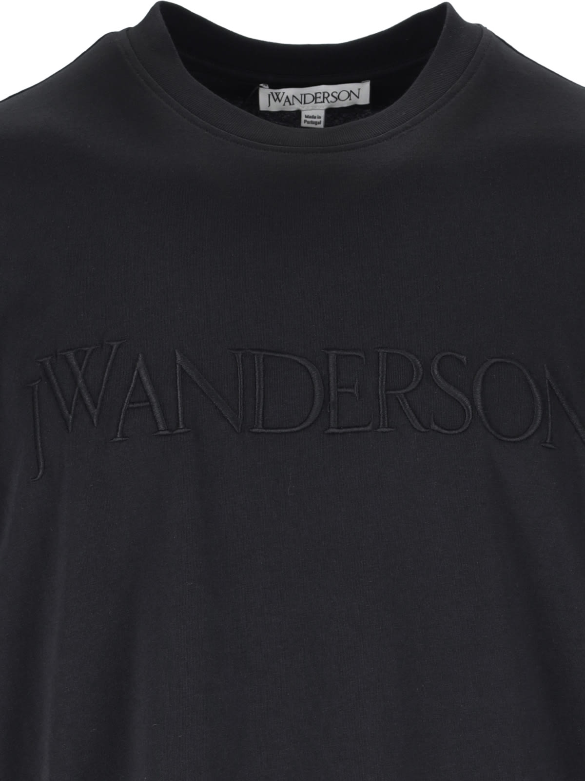 Shop Jw Anderson Logo T-shirt In Black