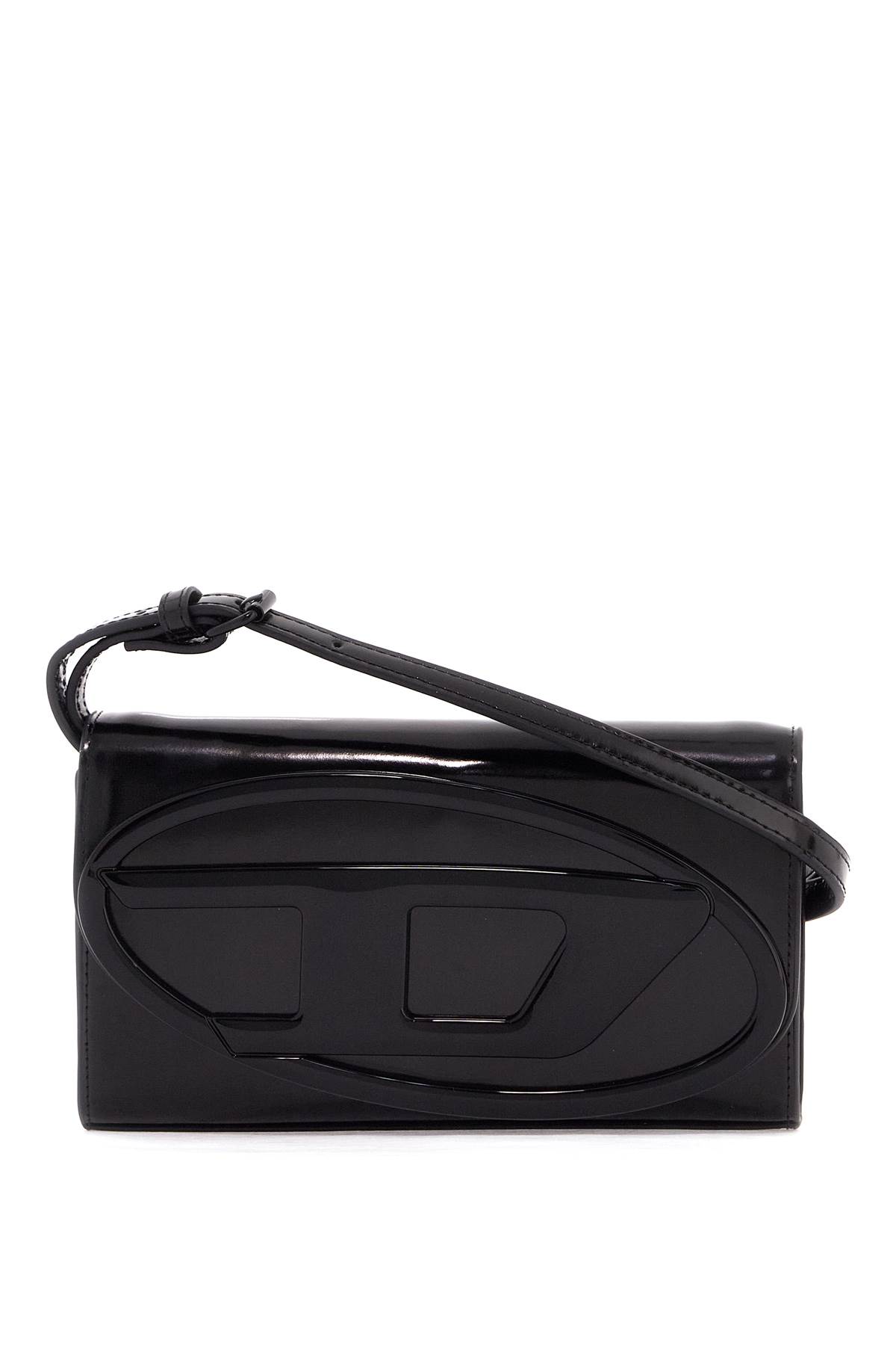 Shop Diesel Mini Crossbody Shoulder Bag With In Black (black)