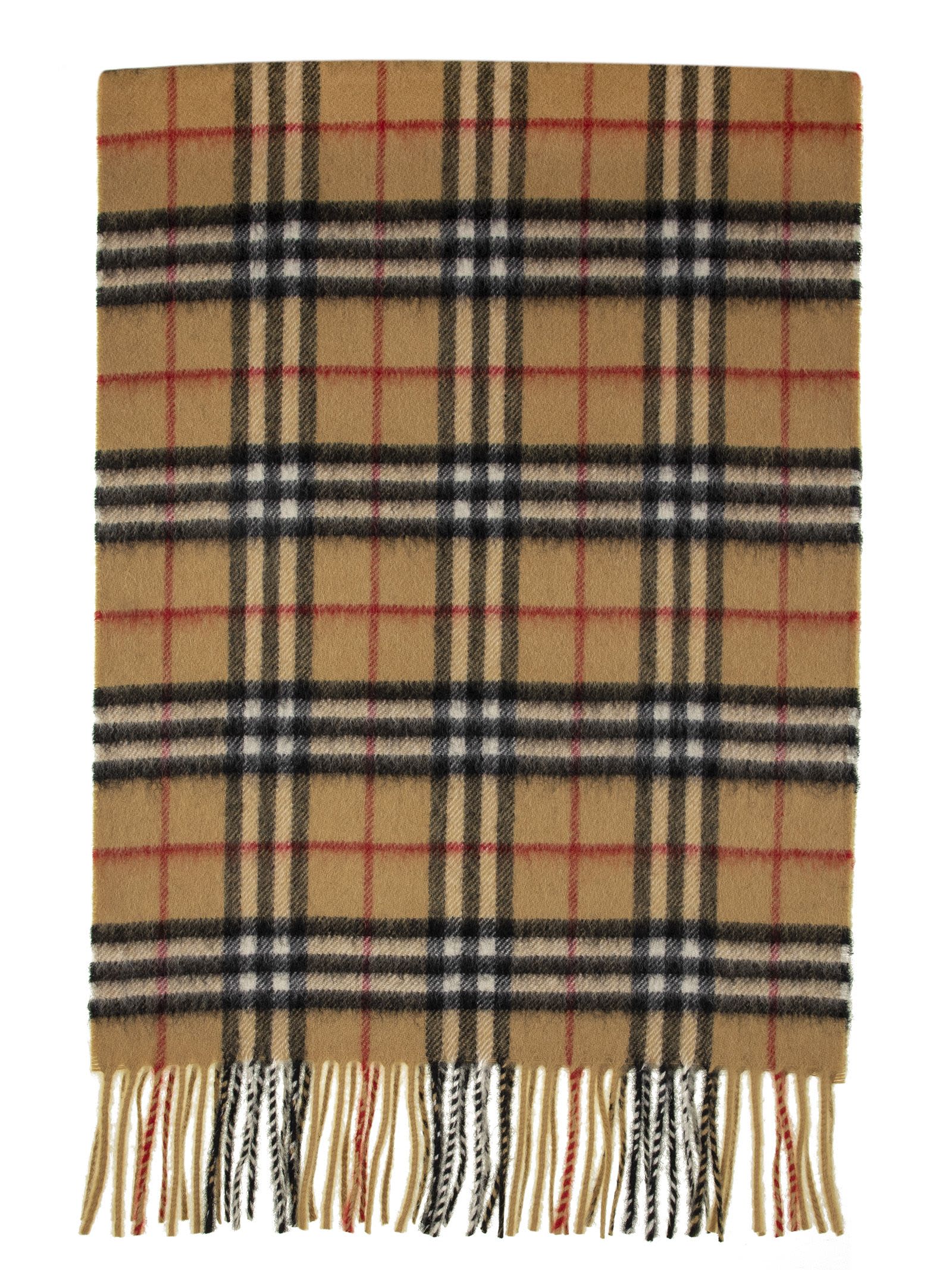 burberry classic vintage check cashmere scarf