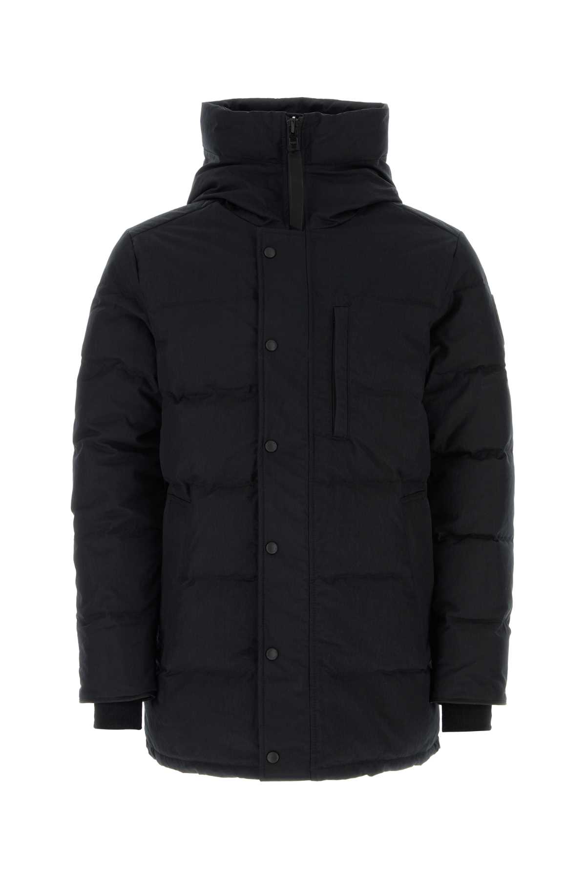 Shop Canada Goose Black Cotton Blend Carson Down Jacket