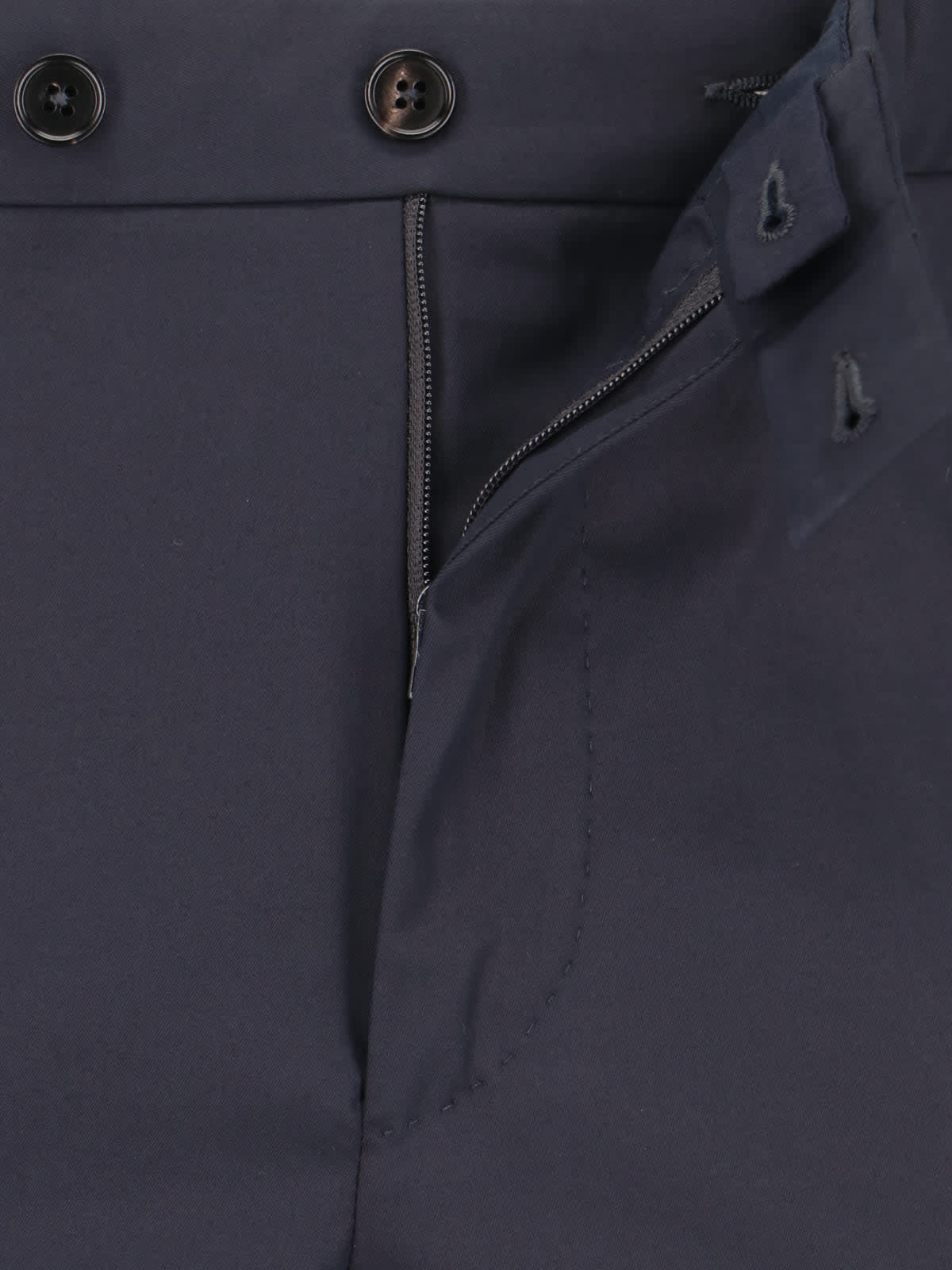 Shop Zegna Tailored Trousers In Blue