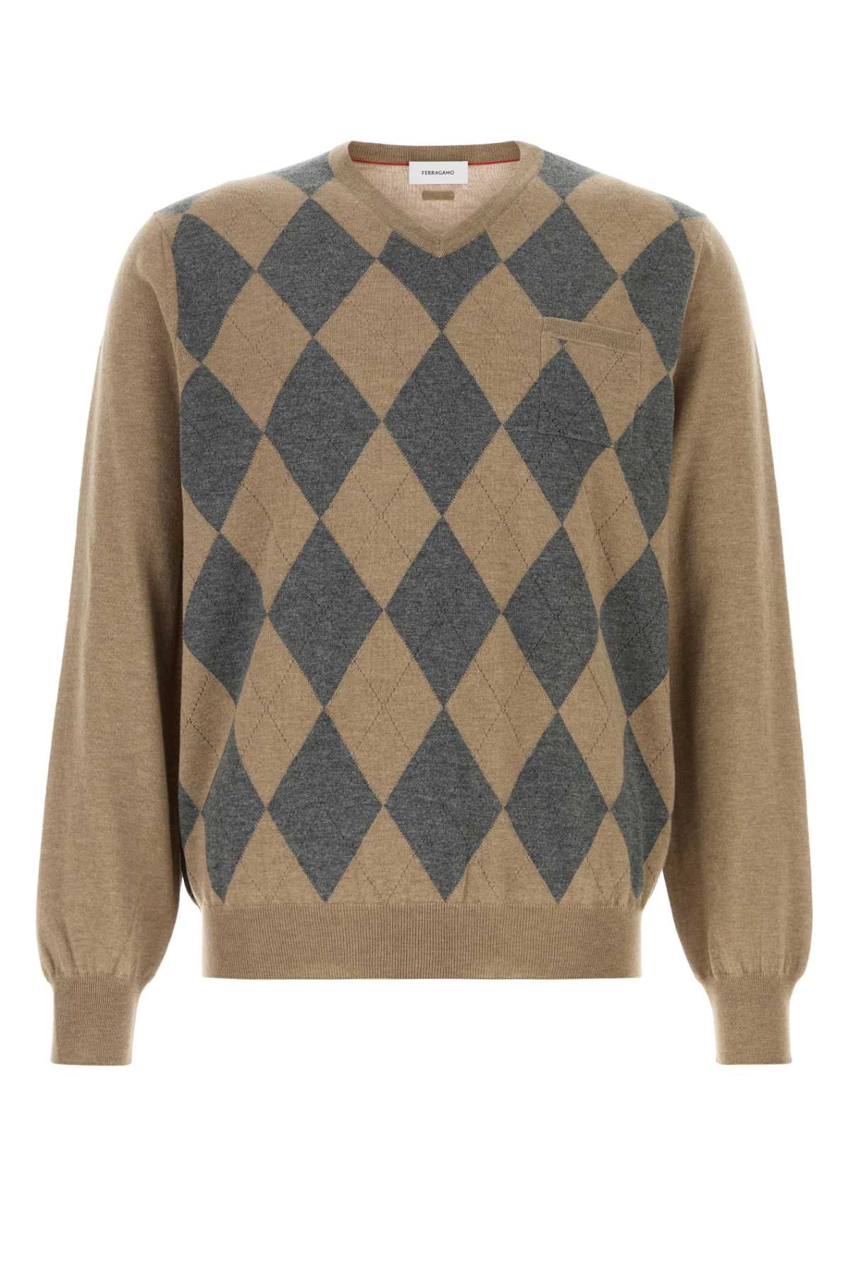 Maison Kitsuné Cappuccino Wool Sweater