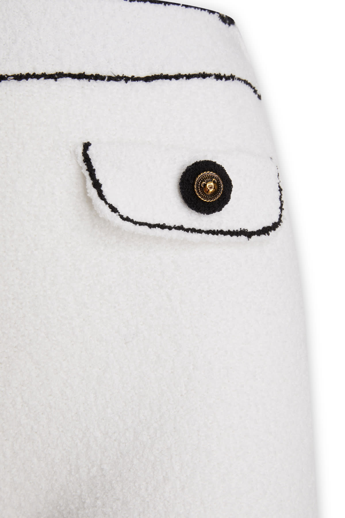 Moschino Cotton Shorts Textured Fabric In A1001