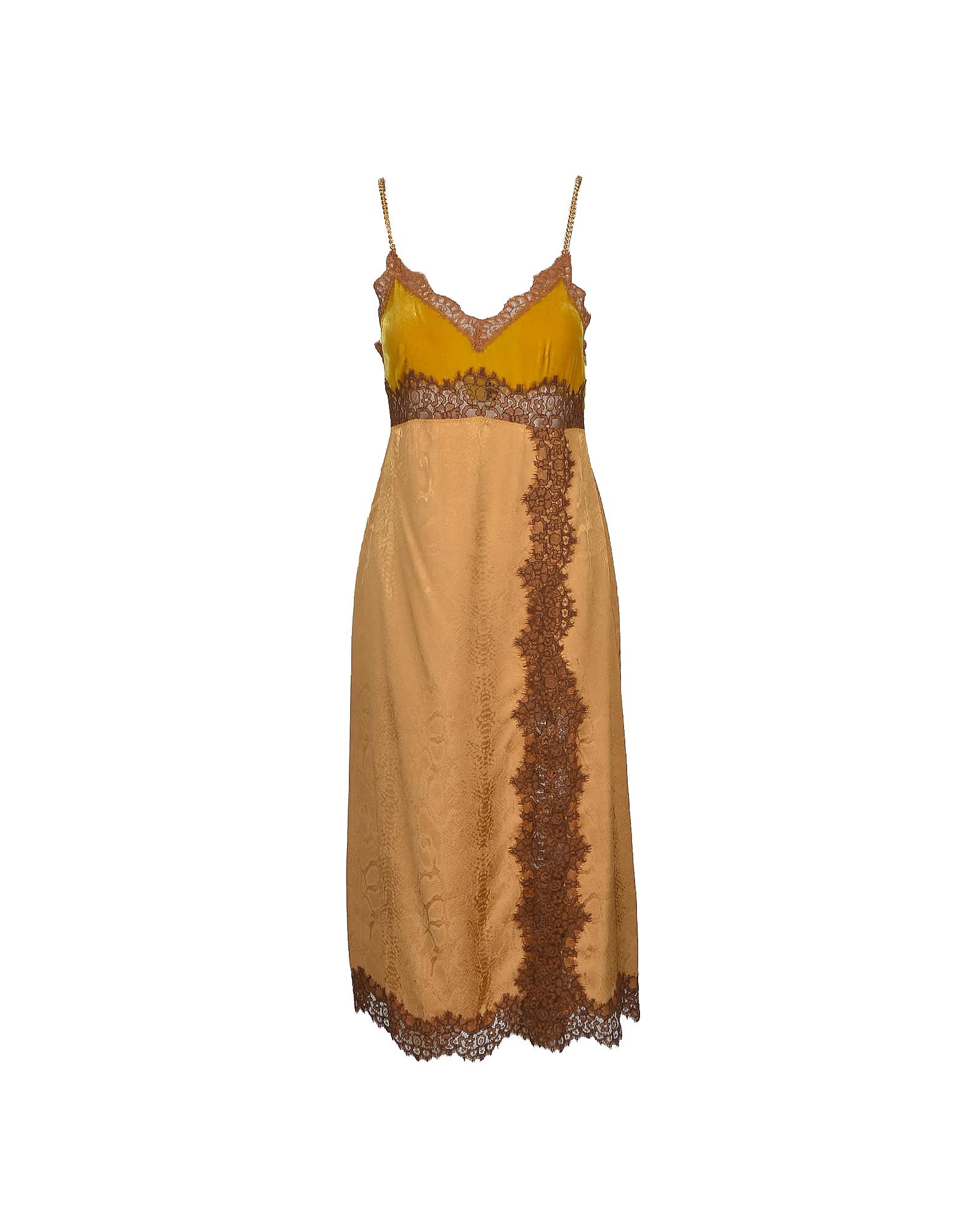 Pinko Womens Marrone/oro Dress