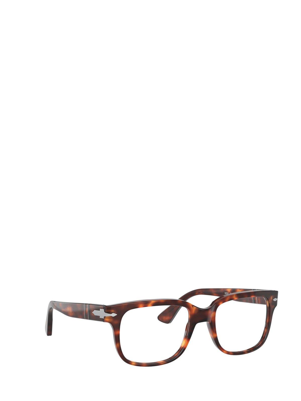 Shop Persol Rectangular Frame Glasses In 24